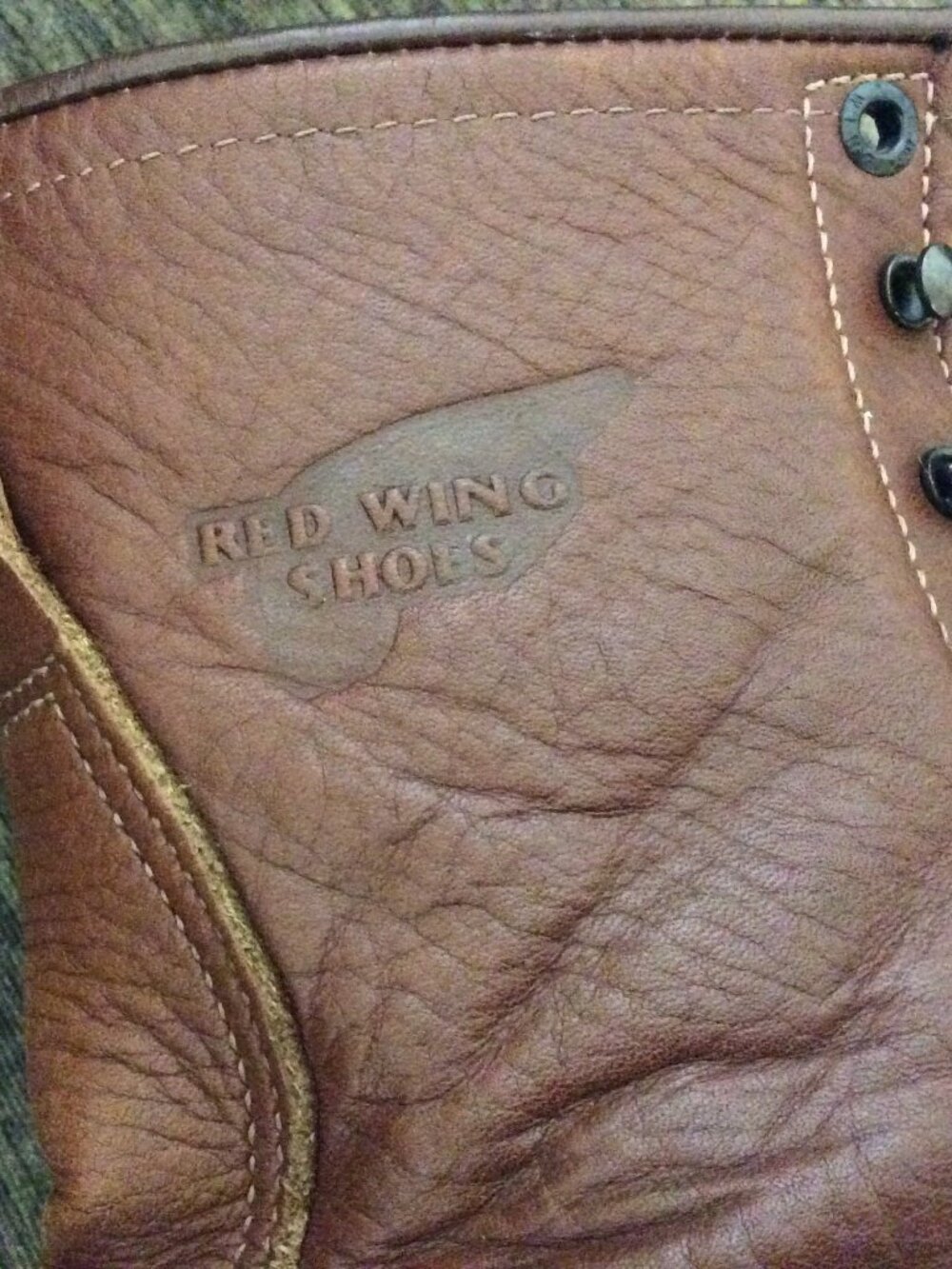 Red Wing Shoes Men's Tan Leather Upper Boots  Size 11 Made in USA - Gently Worn - Picture 9 of 10